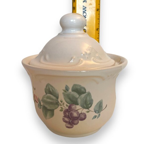 Pfaltzgraff Grapevine Sugar Bowl with Lid (used) - Picture 2 of 5